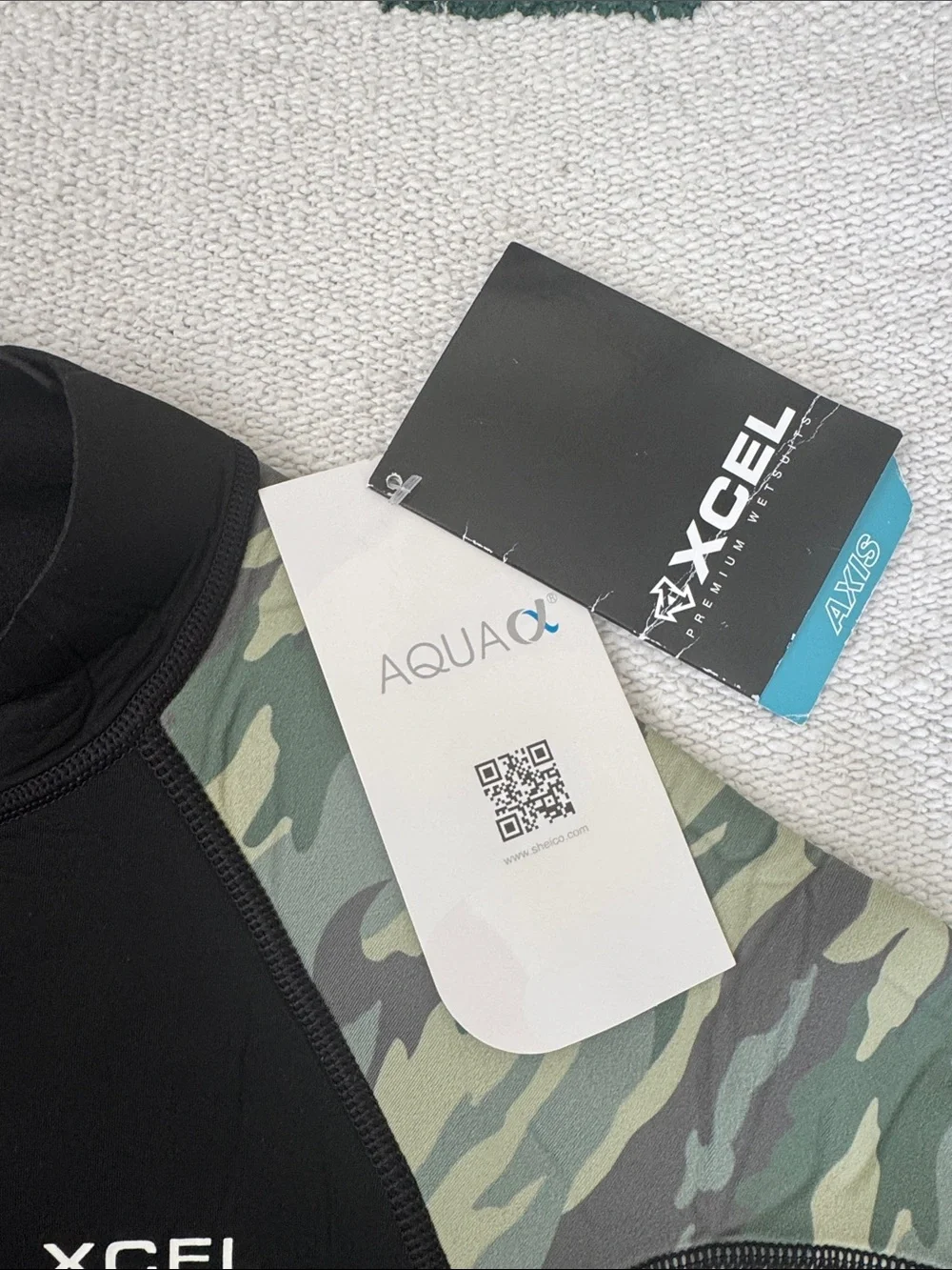 Xcel Youth Axis Short Sleeve 2mm Springsuit Sp21 Black Camo - wetsuit